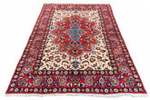 #7572 Vintage Persian Esfahan wool on cotton base